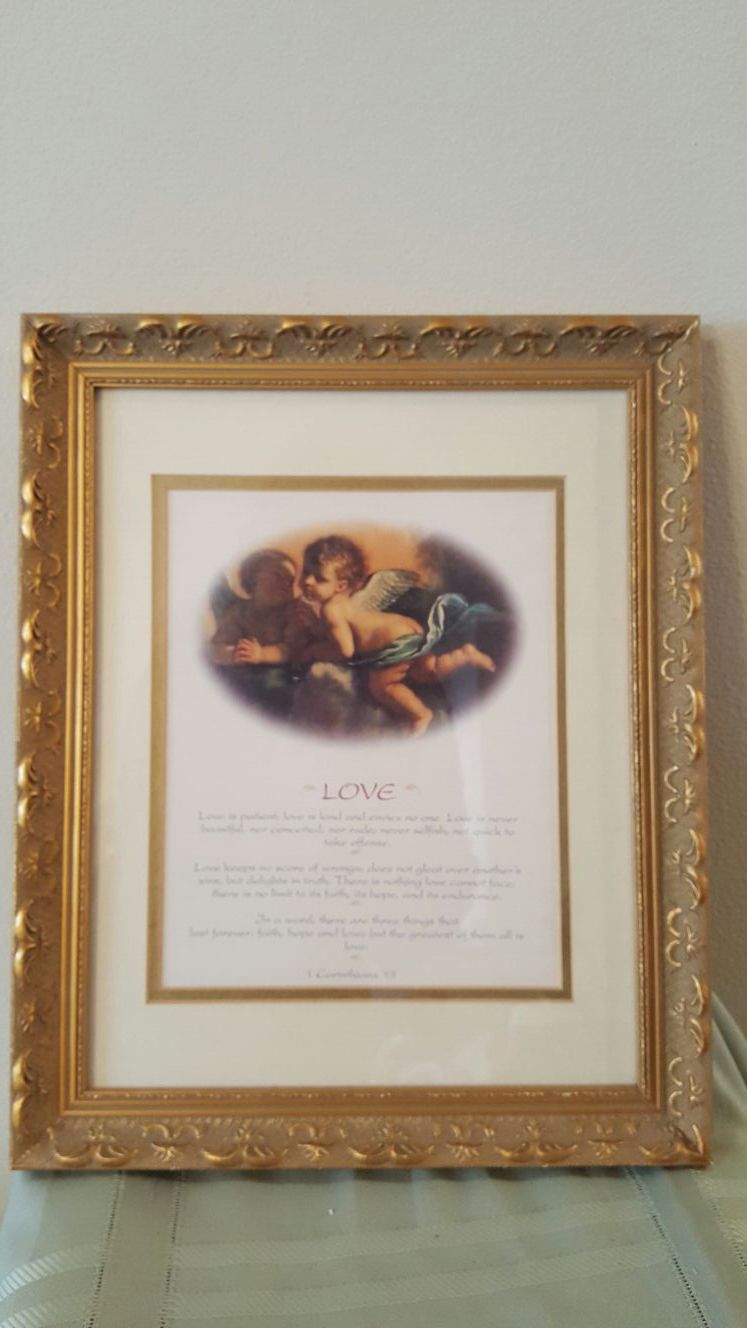 Beautiful Vintage Gold Plated Frame/Picture
