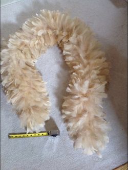 2 vintage REAL large feather boas