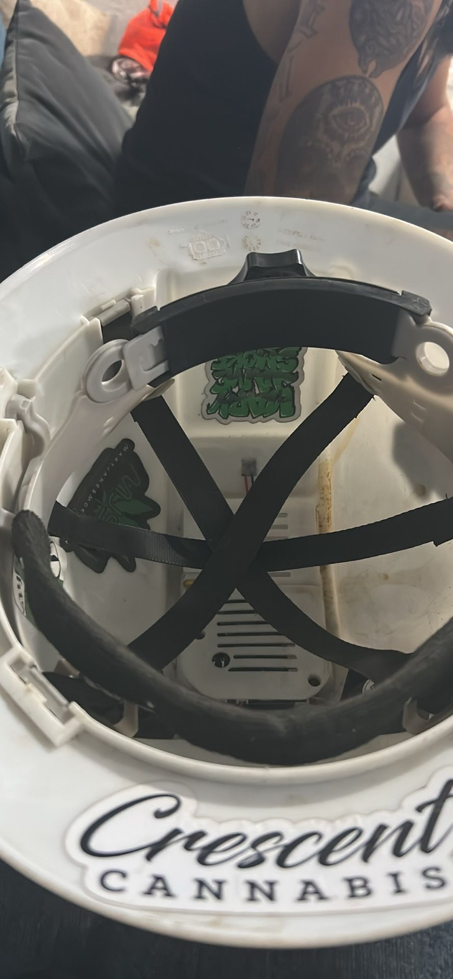 Hard Hat With Built In Cooling Fan With Solar 