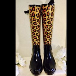 Coach Rainboots size 8