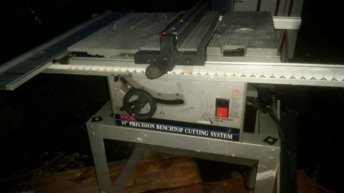 Ryobi 10-inch precision benchtop cutting system table saw