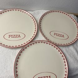 3 Pizza Plates 