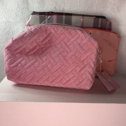 3 ASSORTED MAKE UP BAGS 
