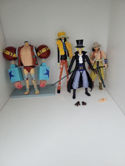 Anims heros one piece ussop/sabo/brook and franky