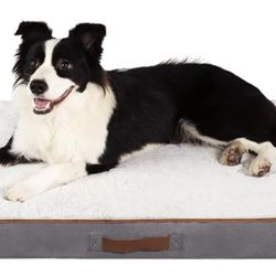 Flat Orthopedic Dog Bed-Memory Foam Dog Bed