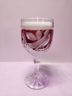 Vintage Glassware And Silverware Candles