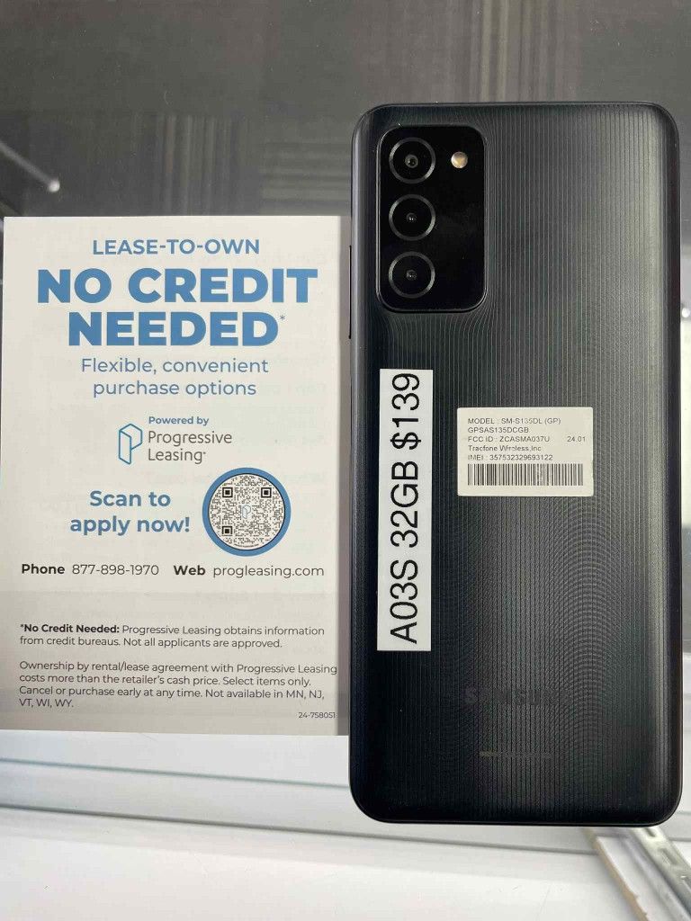 SAMSUNG A03S 32GB - $50 DOWN - NO CREDIT CHECK