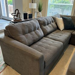 L Shape Couch With Ottoman 
