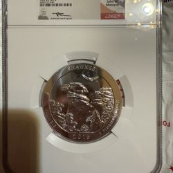 2016 5oz NGC MS69 DPL SHAWNEE SILVER COIN 