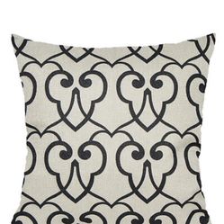 Vintage Black Home Decor PILLOW COVER Sofa Couch Bed Retro Cushion Case 18x18"