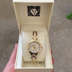 New. Anne klein watch for women gold