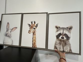 Kids Baby Animal Picture Decor Frames Art