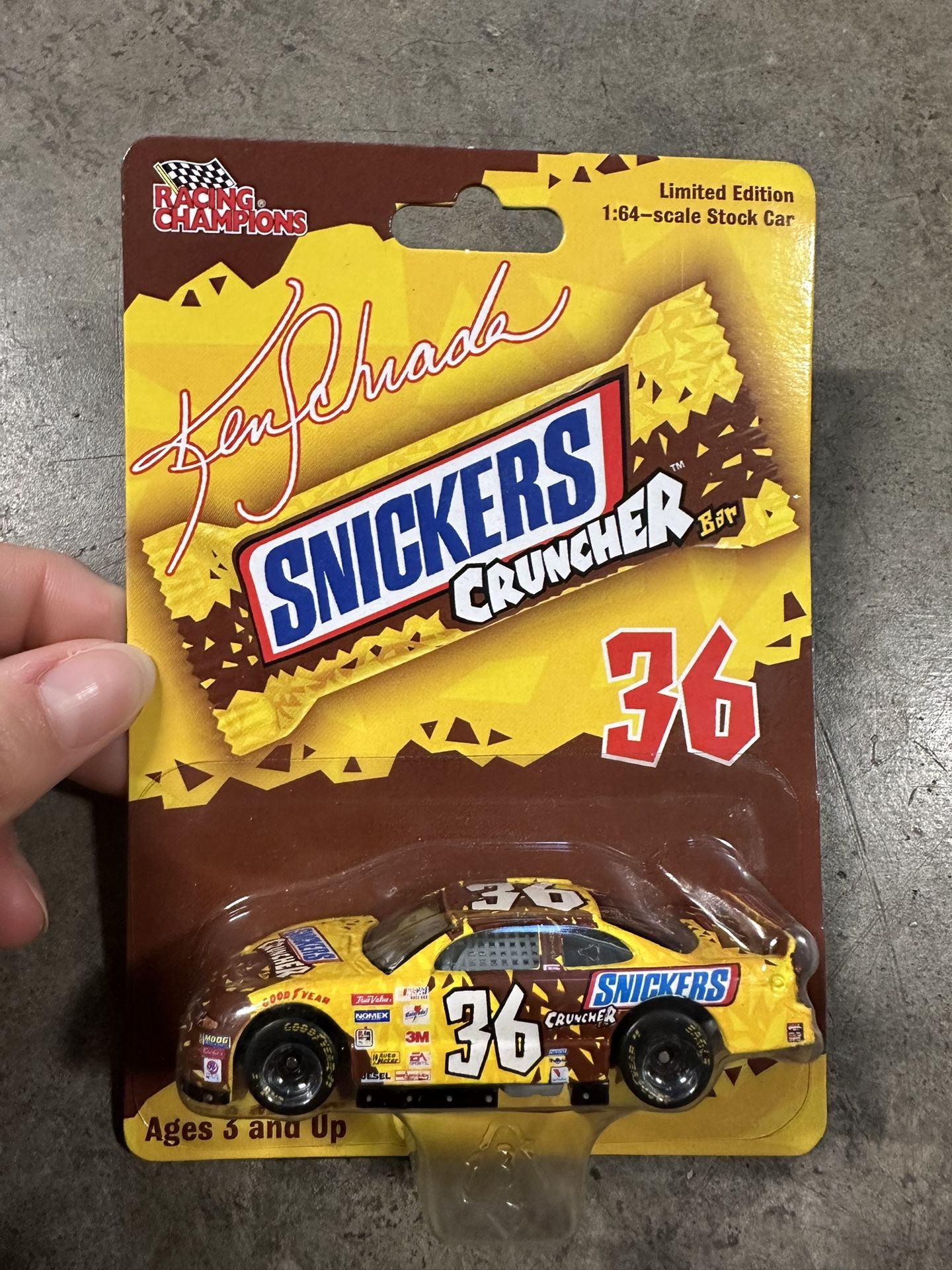 2002 Snickers NASCAR #36 Ken Schrade Collectible Toy Car
