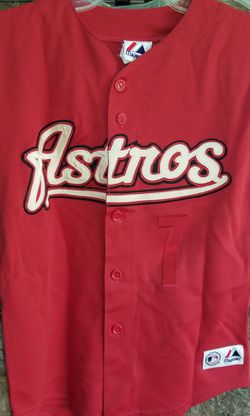 YOUTH Houston Astros Craig Biggio Brick Red Home Jersey for Sale