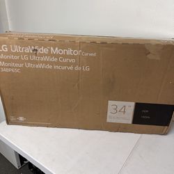LG 34BP65C-B 34" UWQHD 3440 x 1440 Curved Screen LED LCD Monitor 21:9 160Hz FreeSync VA Monitor