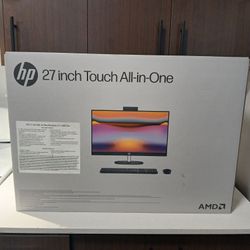 HP 27 inch Touch All-in-One Desktop AMD Ryzen 7-7730U 12GB RAM 1TB SSD Jet Black