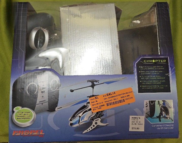 PROPEL Model #15021 RC Gyropter 3 Channel IR Gyro Helicopter (PARTS - READ DESC)