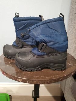Kids Navy Snow Boots 