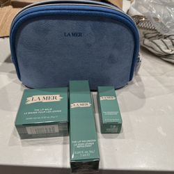 La Mer Lip Care Set + Velvet Cosmetic Bag – Brand New / Never Opened