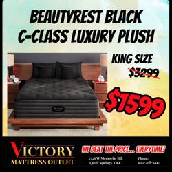 Beatyrest Black C-Class Luxury Plush