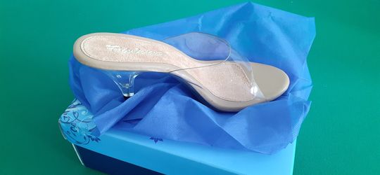 Clear Tinkerbell style shoe by Fabulicious