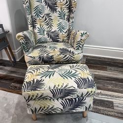 Armchair and ottoman