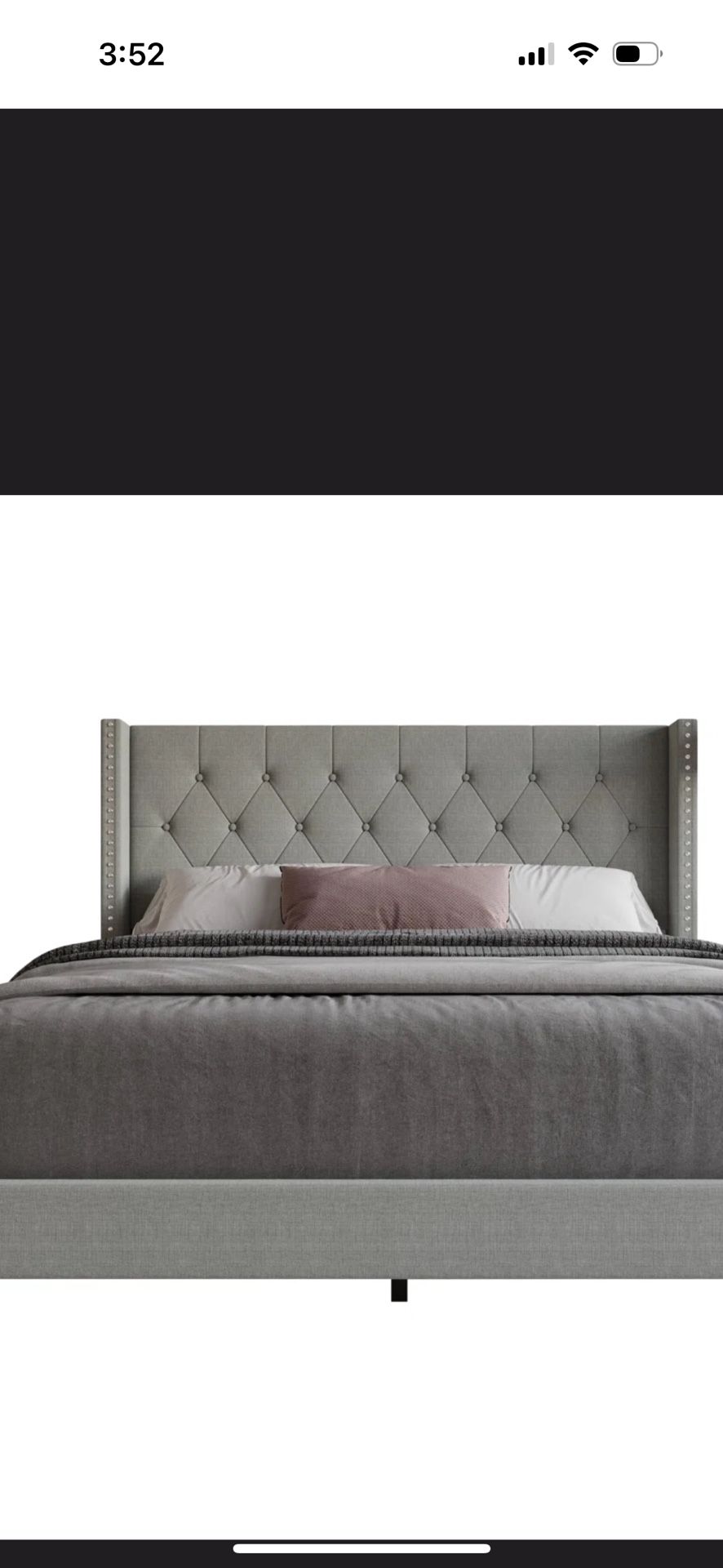 King Headboard And Frame 