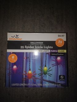Spider Icicle Lights 