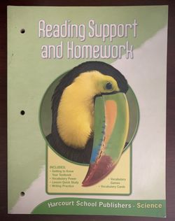 Harcourt Science Grade 3 Workbook-Reading Support And Homework 