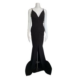 Symphony Mermaid Cut Front Slit Formal Dress