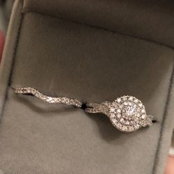 White Gold Diamond Ring 