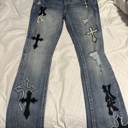 Cross Flare Jeans 