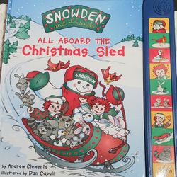 All Aboard the Christmas Sled Raggedy Ann & Andy with Snowden Sound Board Book