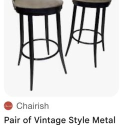 Vintage Style Stools. 3 Stools