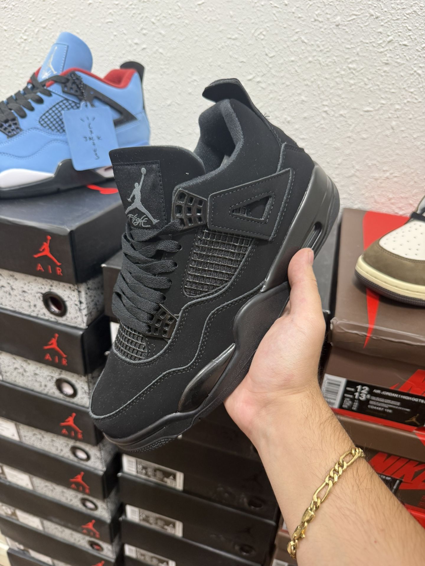 Aj4 Nike Air jordan 4 retro Black Cat Size 7,7.5,8,8.5,9,9.5,10,10.5,11,12