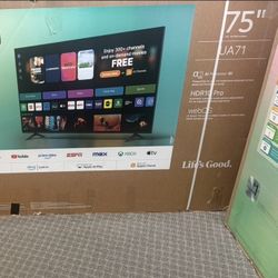 75 Tv $55 Dollar Financing Free Delivery Six Month Warranty 75 Lg 4K Smart Hdtv