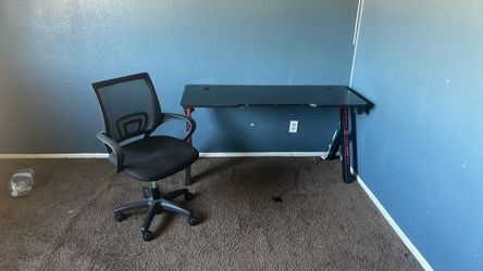 Desk and chair