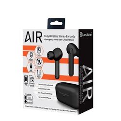 Kole Imports AG886 AIR True Wireless Bluetooth Earbuds with Charging Case, Black 