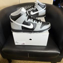 Used Nike Custom Id dunk High Shadows size 13 with original box and proof of purchase.