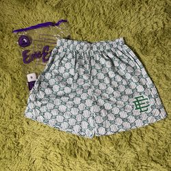 Eric Emanuel green and white shorts size medium