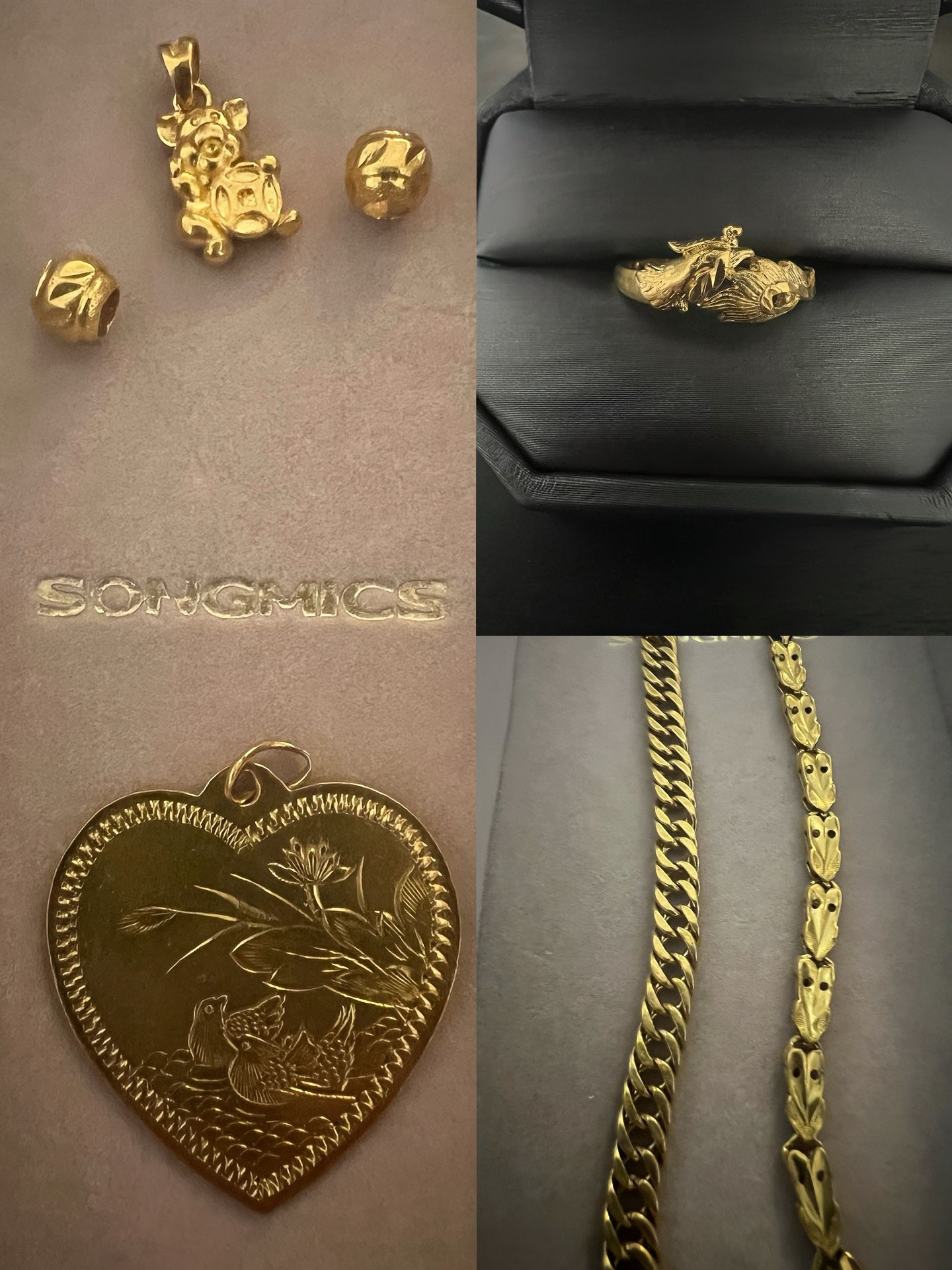 24k (999)Pure Gold Jewelries Includes Clasp