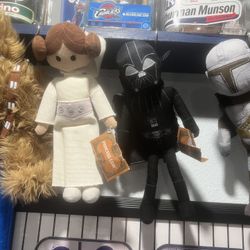 Lot Of 7 Star Wars Disney Plush Toys