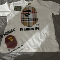 Burberry Bathing Ape T Shirt Size L