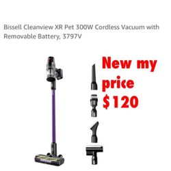 New in box Bissell Cleanview XR Pet 300W Cordless Vacuum with Removable Battery, $120 cash only pick up East Palmdale