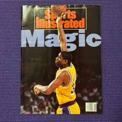 1991 Sports Illustrated Magic Johnson Los Angeles Lakers LA Newsstand No Label