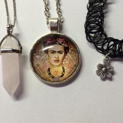 Frida kahlo choker and necklace bundle