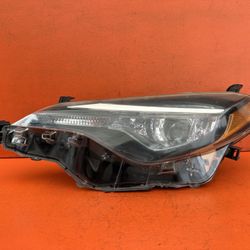 2017 2018 2019 TOYOTA COROLLA LEFT DRIVER SIDE SINGLE PROJECTOR HEADLIGHT OEM