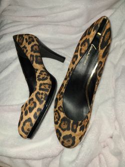 12W Lane Bryant Animal print Pumps/Heels EXCELLENT CONDITION wide width