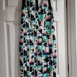 Nicole Miller Tropical DRESS Size M