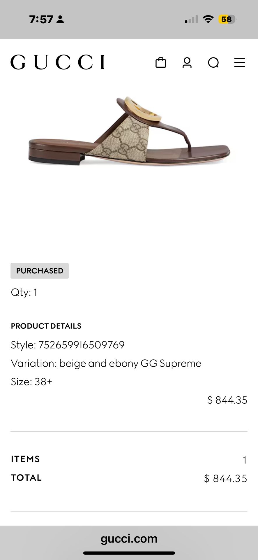 Authentic Gucci